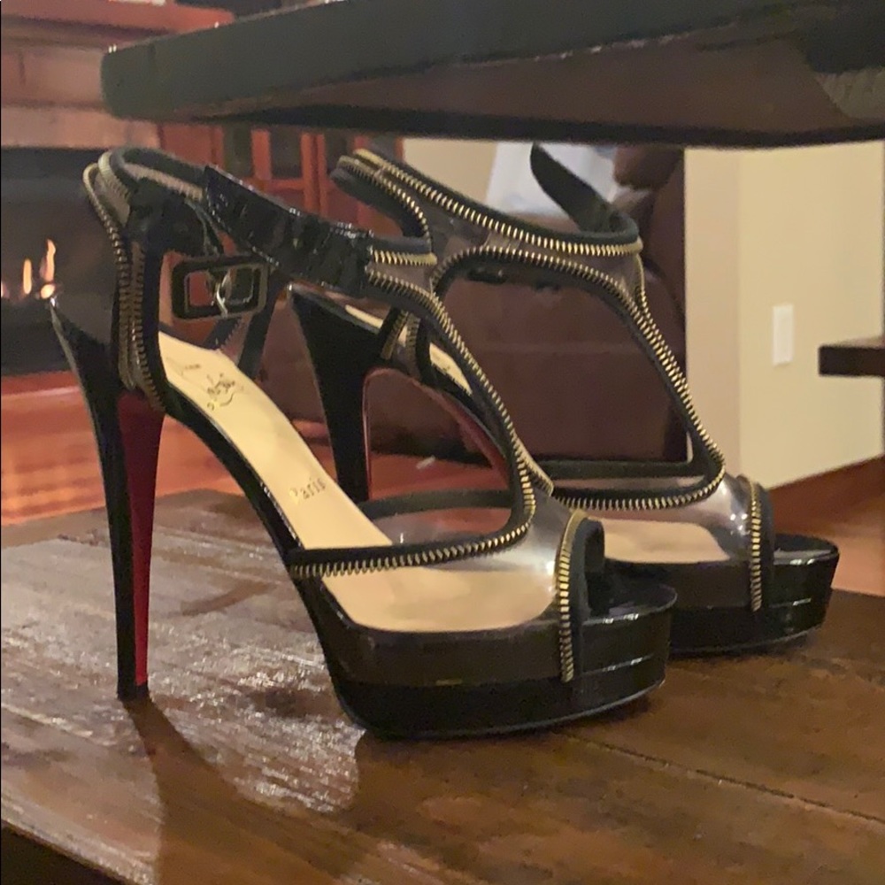 Christian Louboutin peep-toe pumps